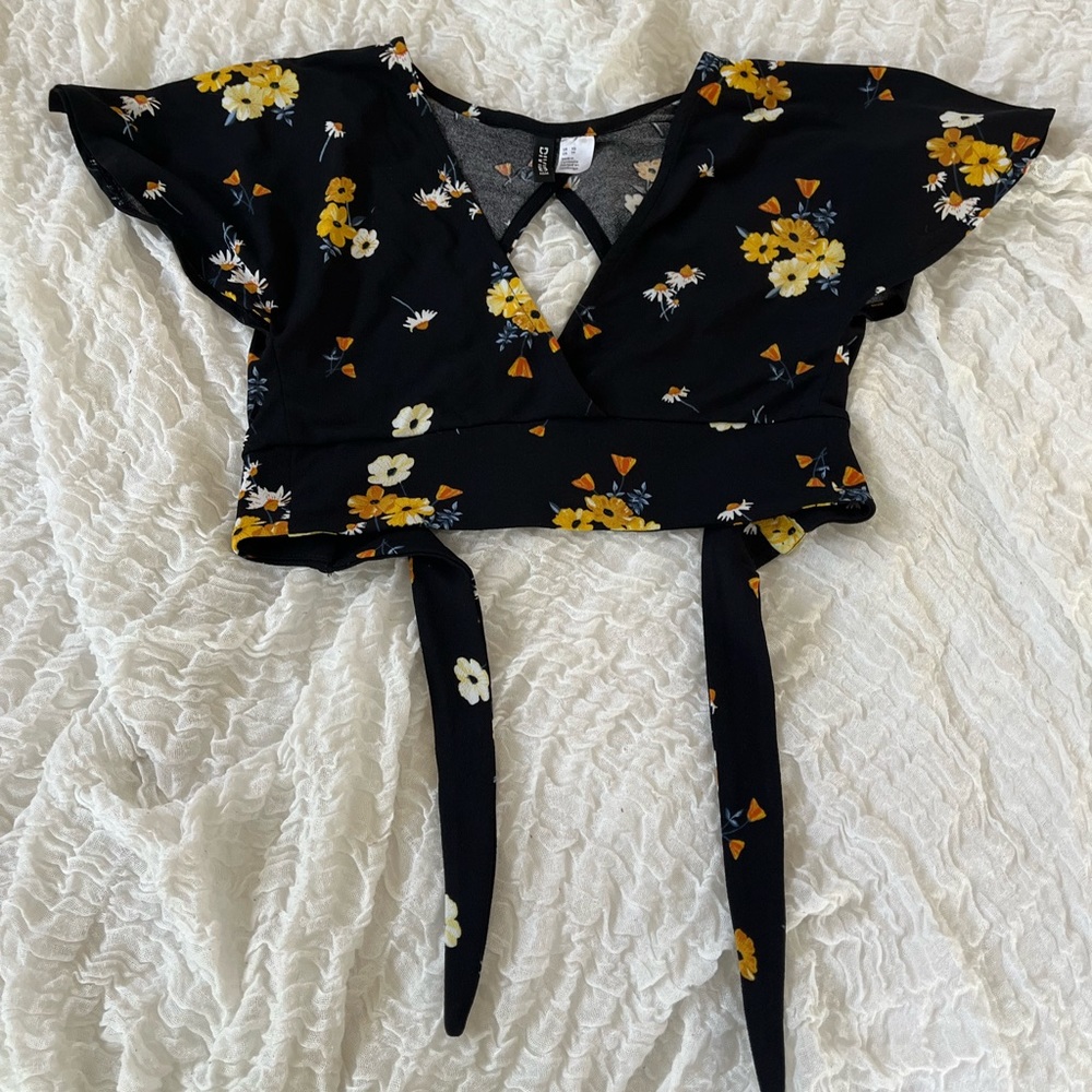 Open-Back Tie Crop Top